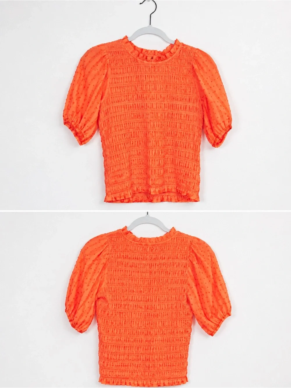 J. Crew Puff Sleeve Smocked Top